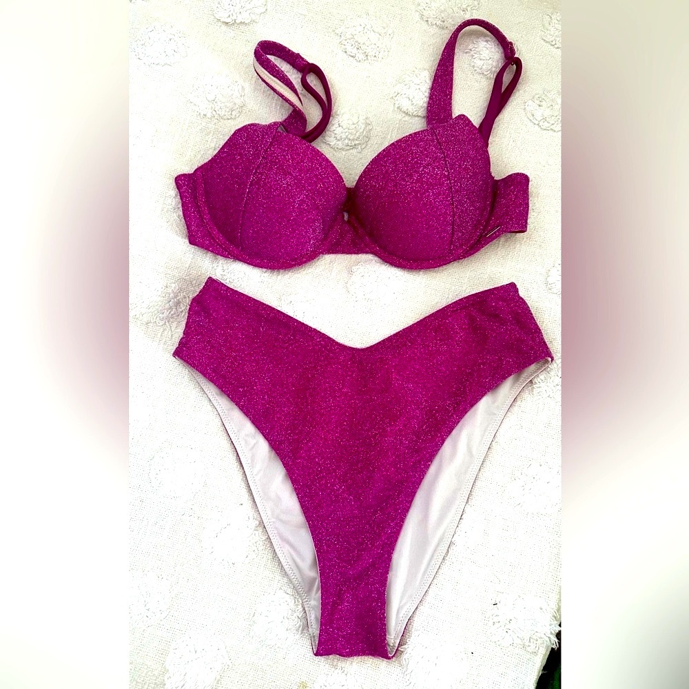 VS Magenta sparkly Bikini
